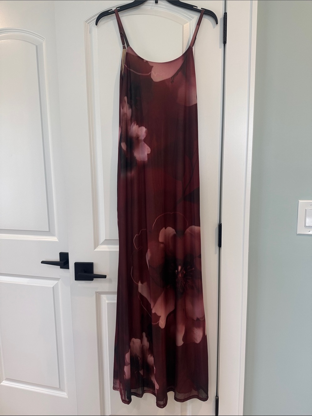 12th Tribe Wine Floral Maxi Slip Dress